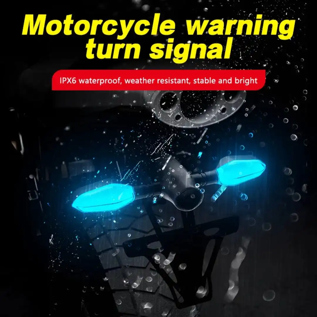 Motorcycle LED Turn Signal Projection Light (১ জোড়া) - Image 3